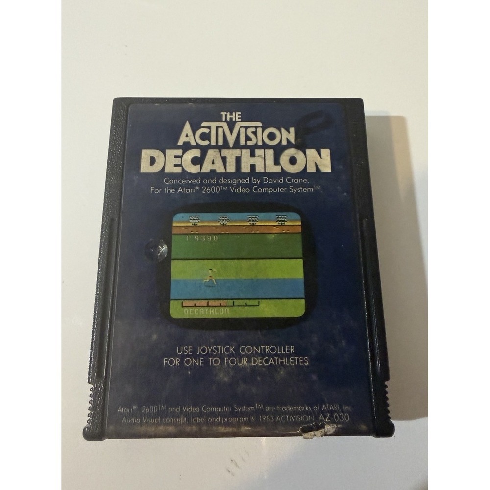 Decathlon‎ (Atari 2600, 1983) Az030 Game Cartridge Only